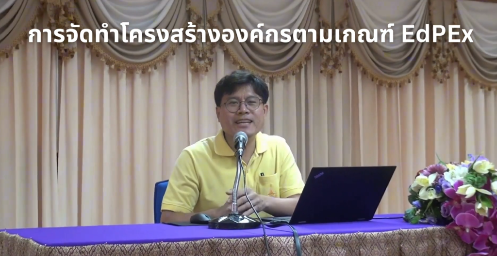 การจัดทำโครงร่างองค์กรตามเกณฑ์ EdPEx